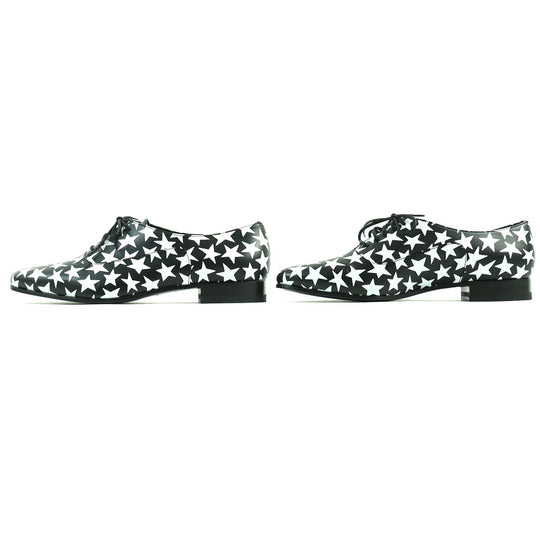 SAINT LAURENT PARIS Leather shoes 362005 Main: Leather Black White Women 37 Used Authentic