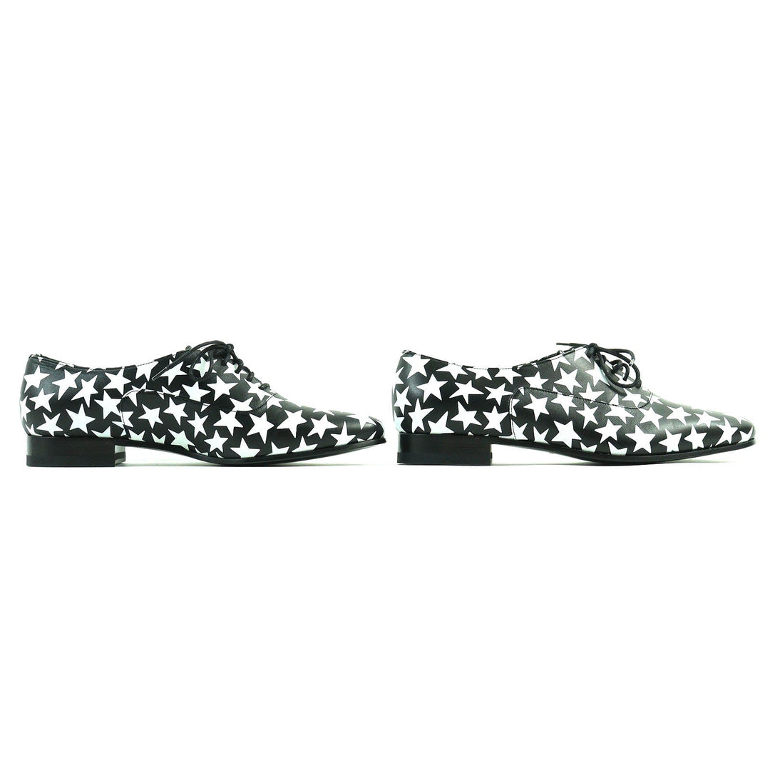 SAINT LAURENT PARIS Leather shoes 362005 Main: Leather Black White Women 37 Used Authentic