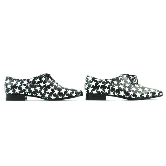 SAINT LAURENT PARIS Leather shoes 362005 Main: Leather Black White Women 37 Used Authentic