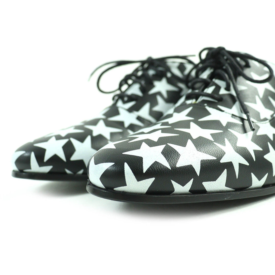 SAINT LAURENT PARIS Leather shoes 362005 Main: Leather Black White Women 37 Used Authentic