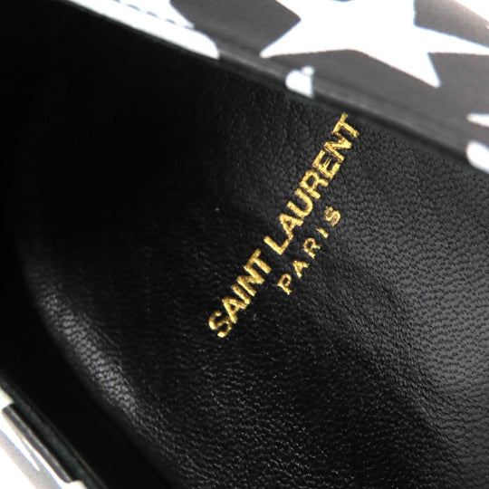 SAINT LAURENT PARIS Leather shoes 362005 Main: Leather Black White Women 37 Used Authentic