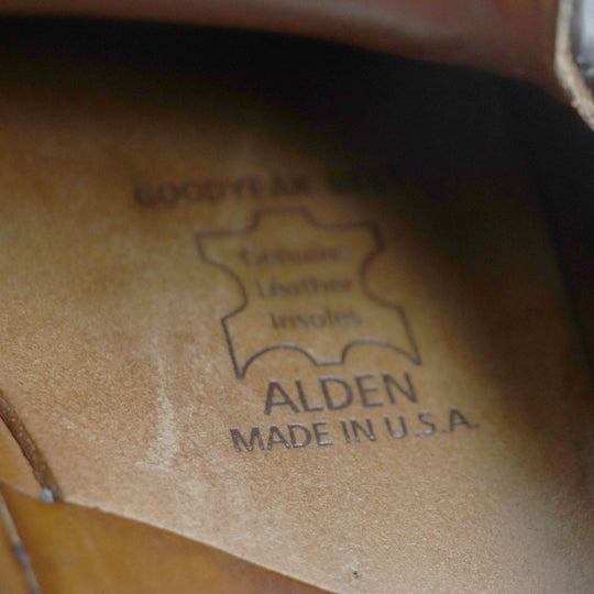 ALDEN Leather shoes 563 Cordovan Dark brown mens 8 1/2 Used Authentic