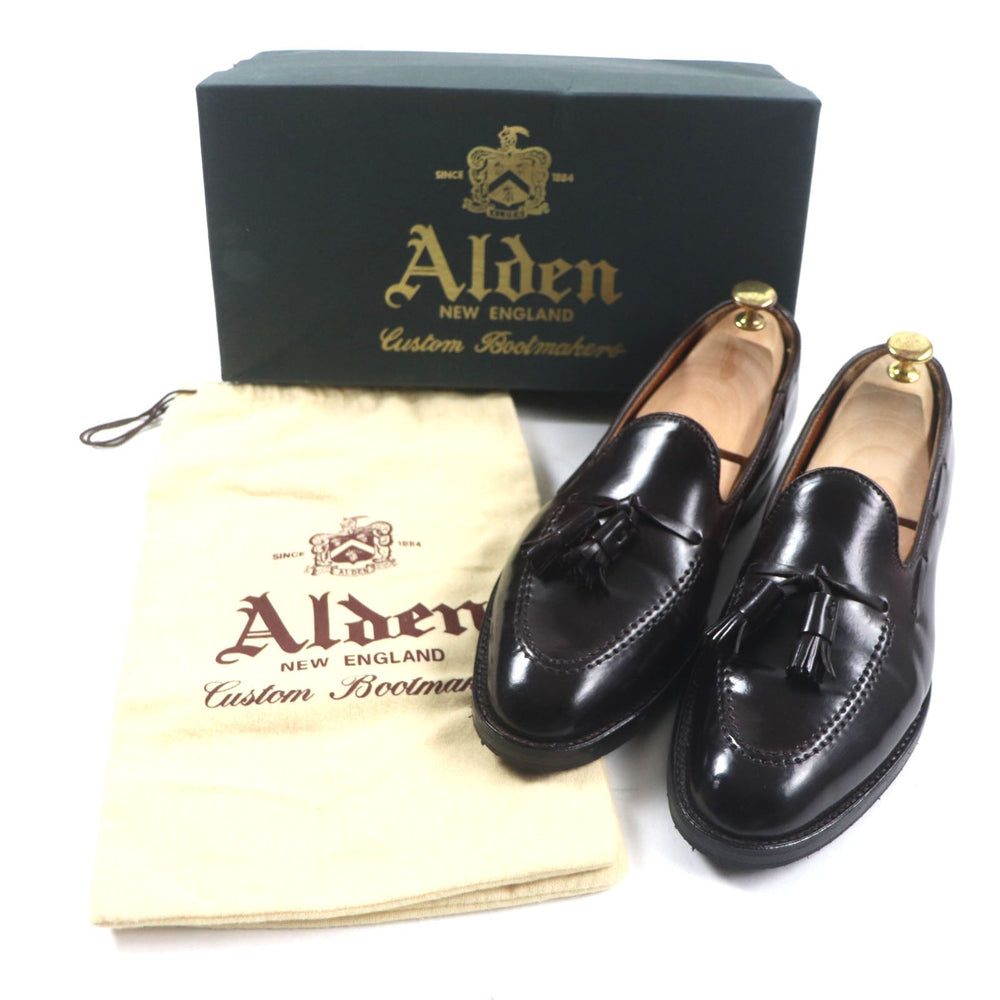 ALDEN Leather shoes 563 Cordovan Dark brown mens 8 1/2 Used Authentic