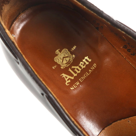 ALDEN Leather shoes 563 Cordovan Dark brown mens 8 1/2 Used Authentic