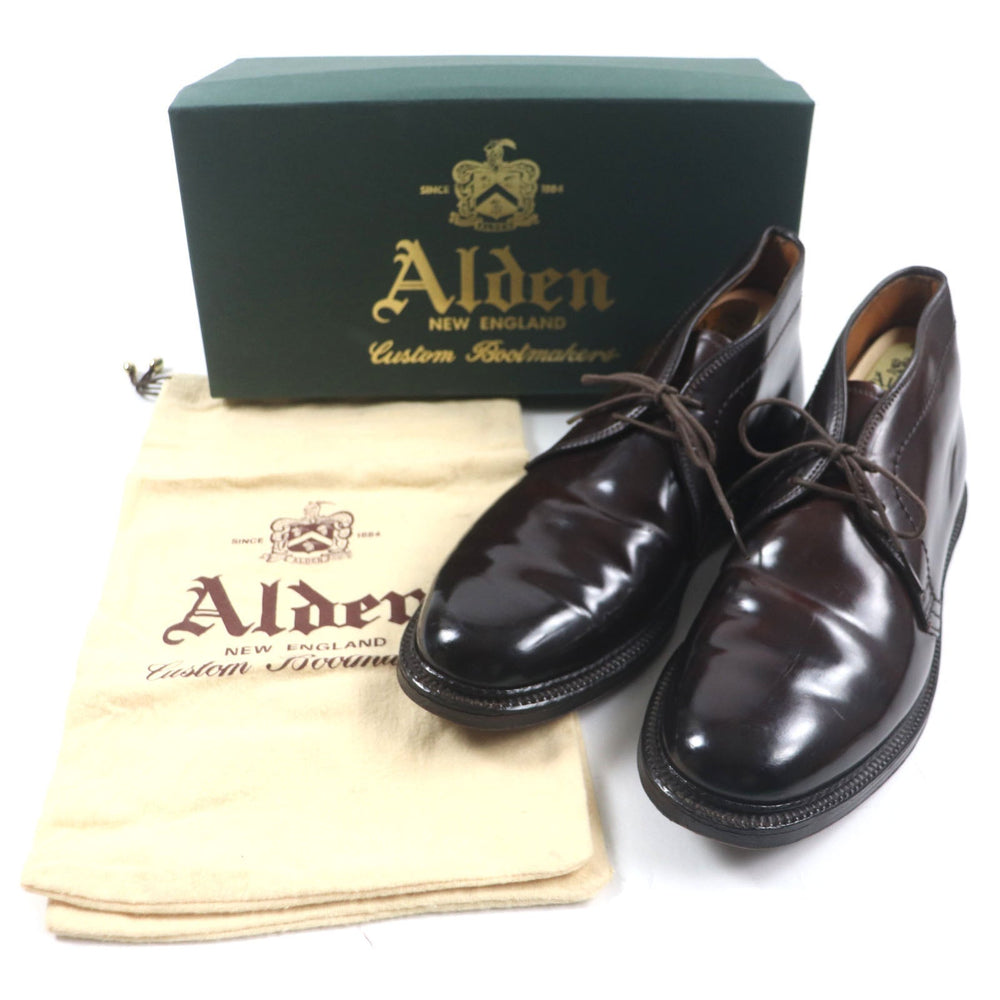 ALDEN Ankle boots 1399 Main: Cordovan Dark brown mens 7 Used Authentic