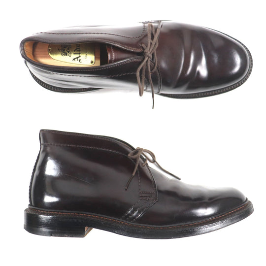 ALDEN Ankle boots 1399 Main: Cordovan Dark brown mens 7 Used Authentic