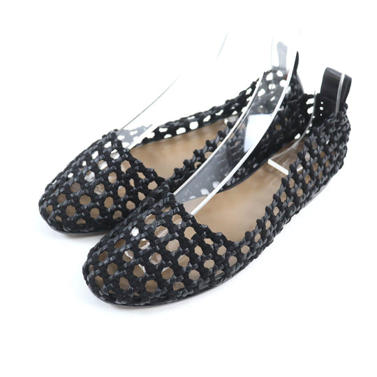 HERMES pumps Main: Leather, Part: Suede leather black Minoruk Women 36 1/2 Used Authentic