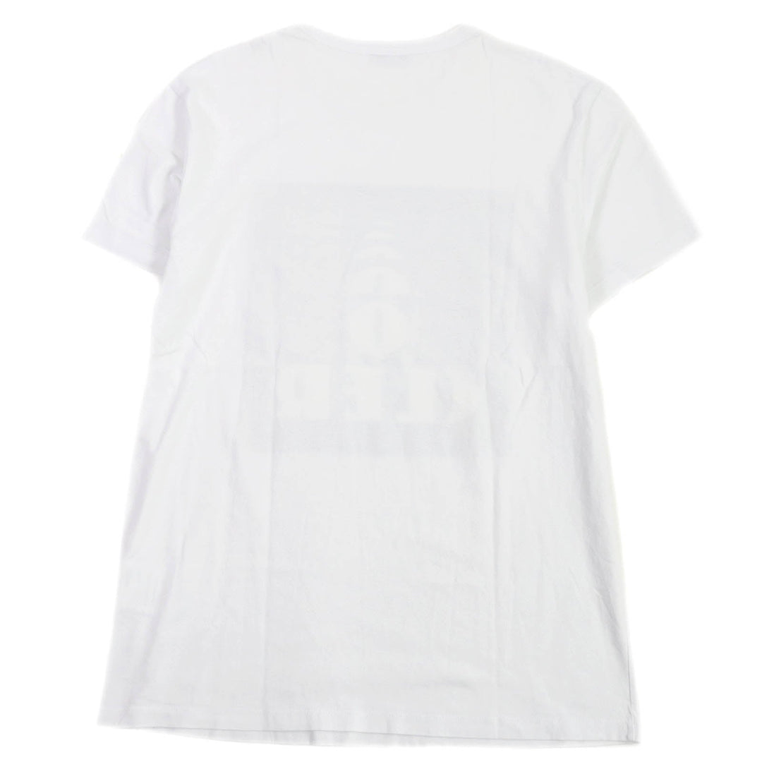 MONCLER Short sleeve T-shirt Main: 100% cotton white MAGLIA T-SHIRT mens L Used Authentic