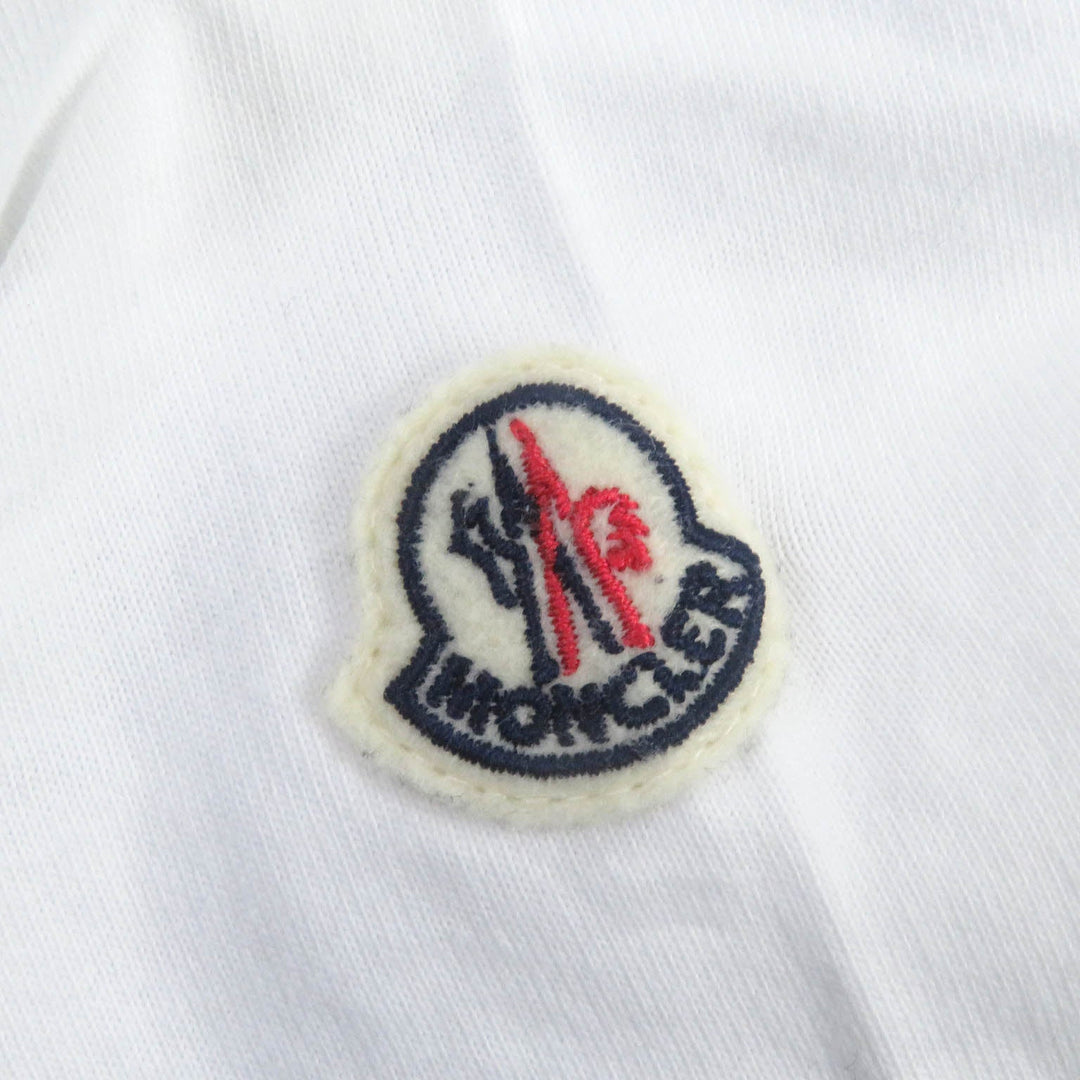 MONCLER Short sleeve T-shirt Main: 100% cotton white MAGLIA T-SHIRT mens L Used Authentic