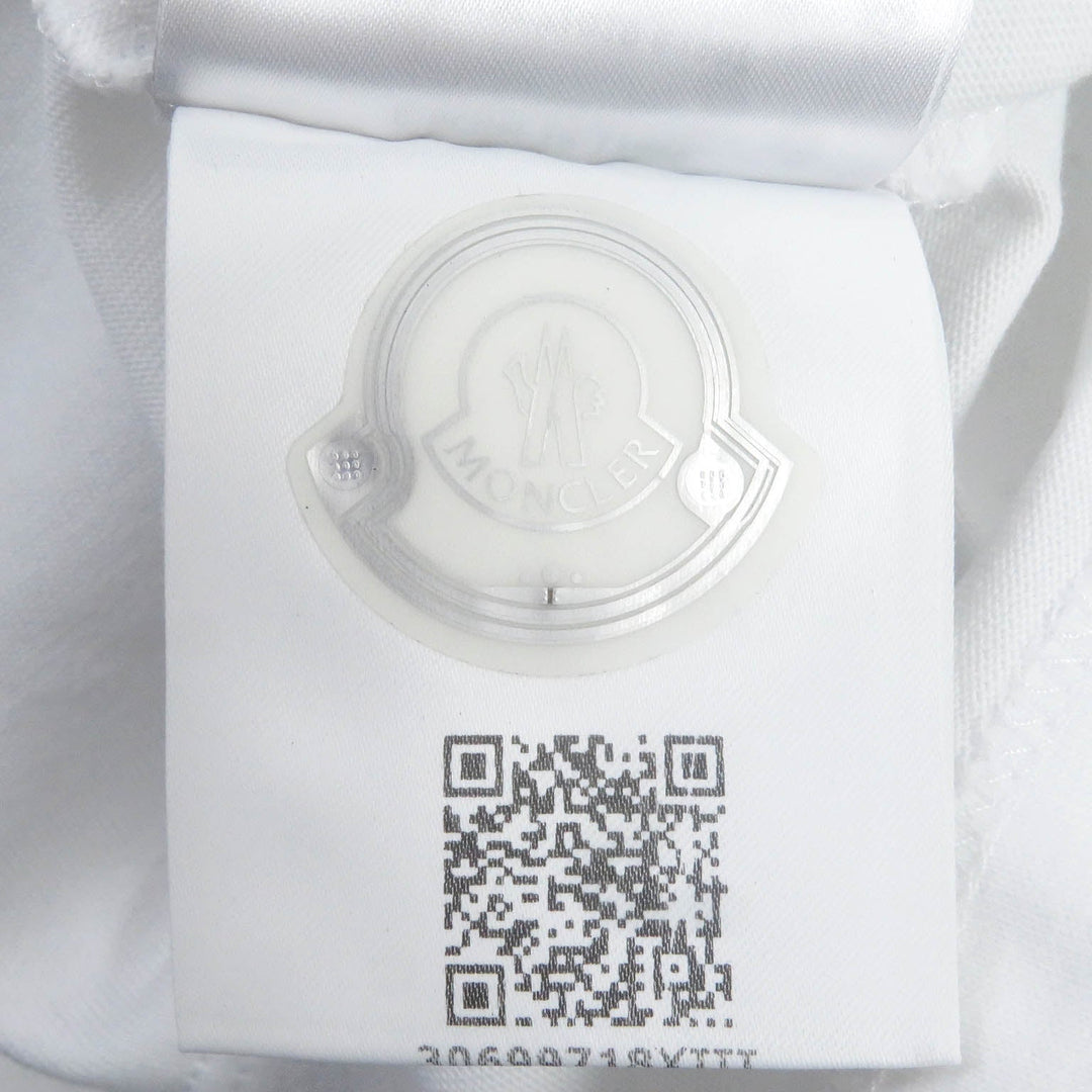 MONCLER Short sleeve T-shirt Main: 100% cotton white MAGLIA T-SHIRT mens L Used Authentic