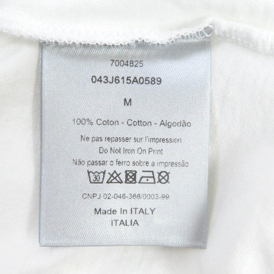 Dior HOMME Short sleeve T-shirt 043J615A0589 Main: 100% cotton white mens M Used Authentic