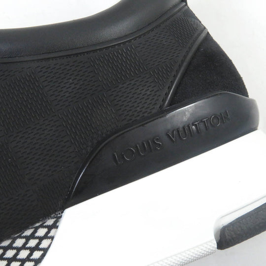 LOUIS VUITTON Low cut sneakers Part: Leather, Part: Rubber Yellow black Fastlane line mens 7 Used Authentic