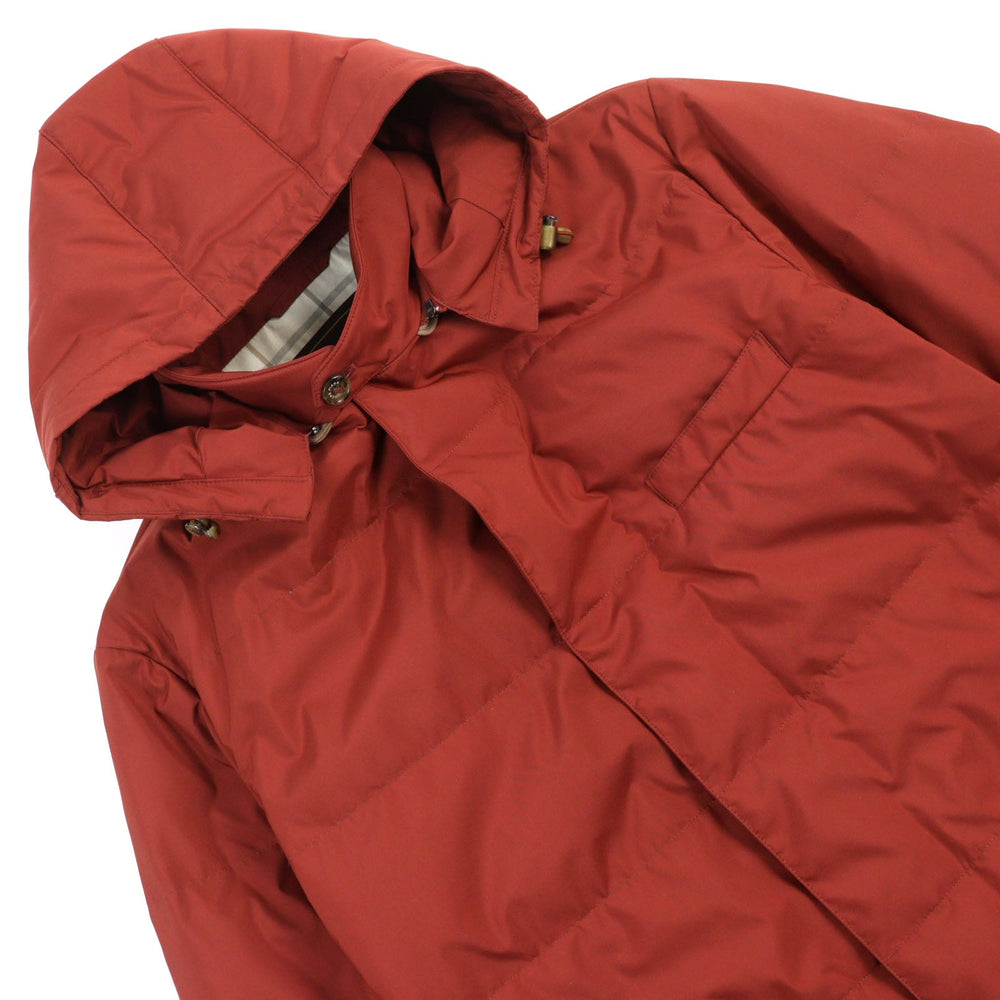 Loro Piana Down jacket Outer: 100% polyester, Lining: 67% polyester, Lining: 33% cotton, Filling: 100% down, Sleeve lining: 100% polyester Red type mens M Used Authentic