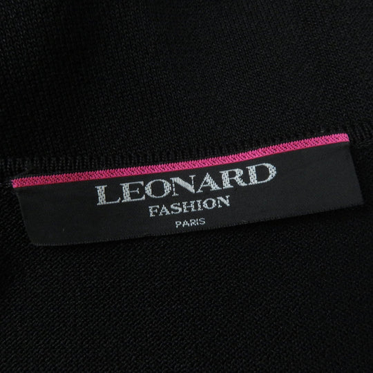 LEONARD FASHION Cut Main: 65% acetate, Main: 35% polyester, Part: 50% rayon, Part: 50% polyester Black multicolor Women Used Authentic