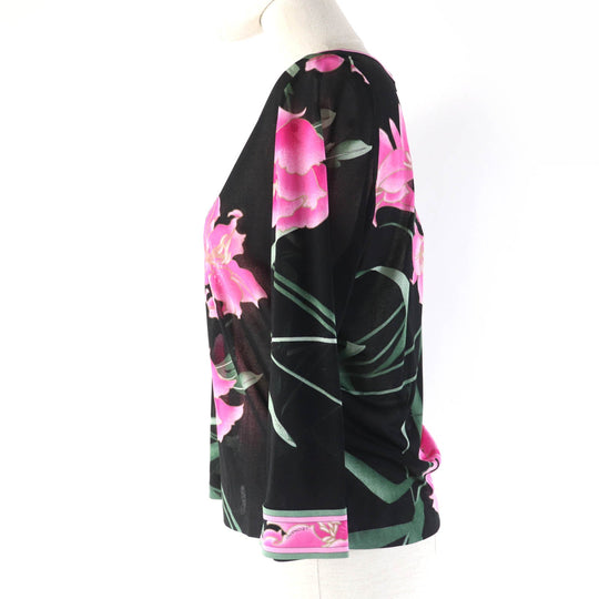 LEONARD FASHION Cut Main: 65% acetate, Main: 35% polyester, Part: 50% rayon, Part: 50% polyester Black multicolor Women Used Authentic