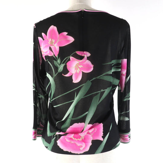 LEONARD FASHION Cut Main: 65% acetate, Main: 35% polyester, Part: 50% rayon, Part: 50% polyester Black multicolor Women Used Authentic