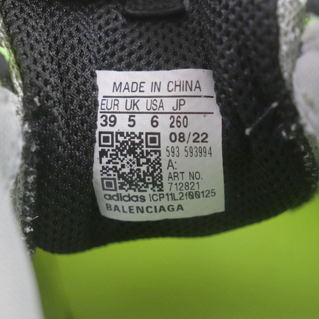 BALENCIAGA sneakers 712821 Main: Leather, Main: Nylon Gray black yellow Triple S mens 39 Used Authentic
