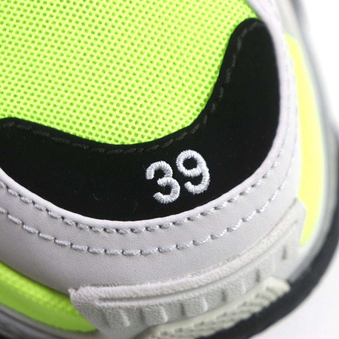 BALENCIAGA sneakers 712821 Main: Leather, Main: Nylon Gray black yellow Triple S mens 39 Used Authentic