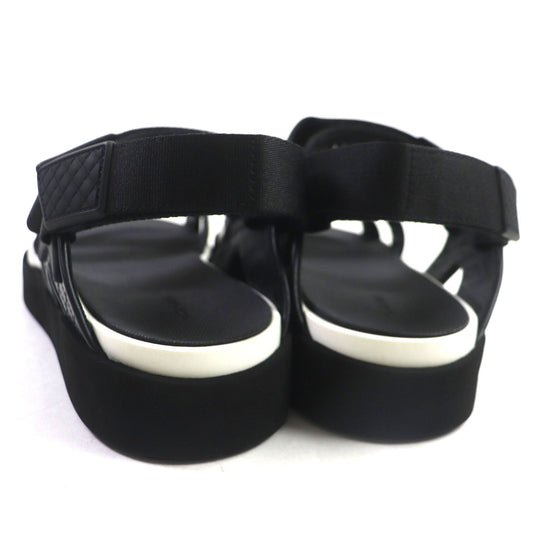 CHANEL Sandals G45084 Main: Leather, Main: Rubber, Main: Nylon black Velcro mens 43 Used Authentic