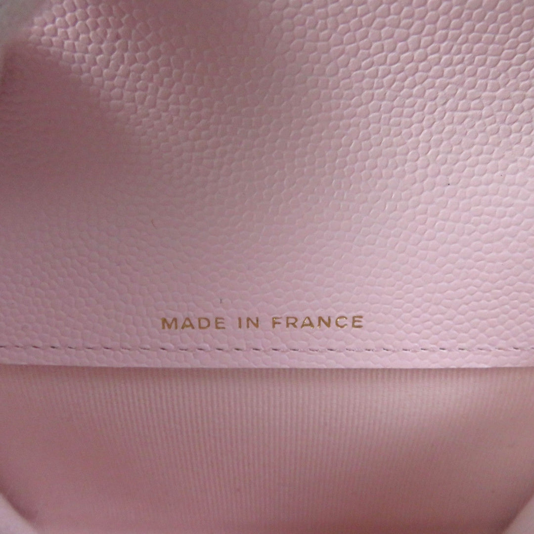 CHANEL Card Case AP0214 Main: Lambskin pink Classic flap Women Used Authentic
