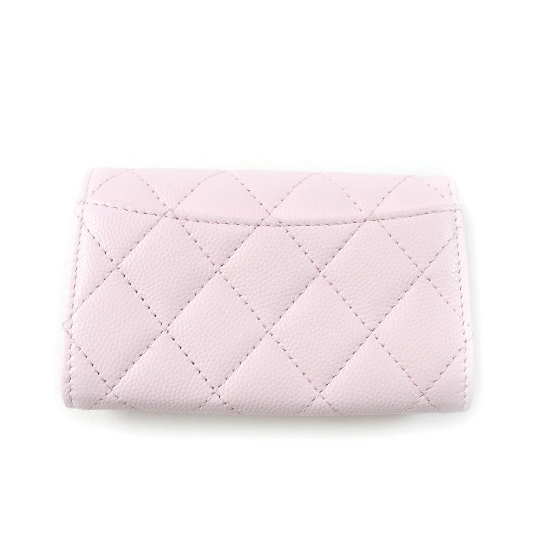 CHANEL Card Case AP0214 Main: Lambskin pink Classic flap Women Used Authentic