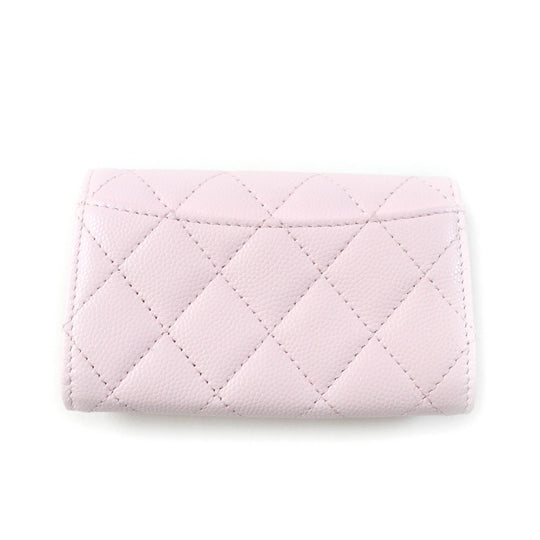 CHANEL Card Case AP0214 Main: Lambskin pink Classic flap Women Used Authentic