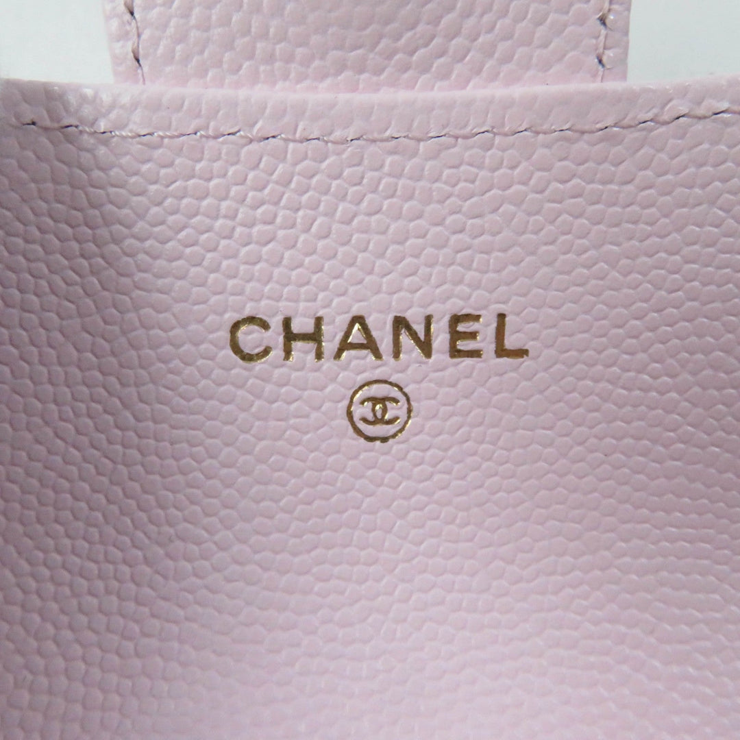 CHANEL Card Case AP0214 Main: Lambskin pink Classic flap Women Used Authentic