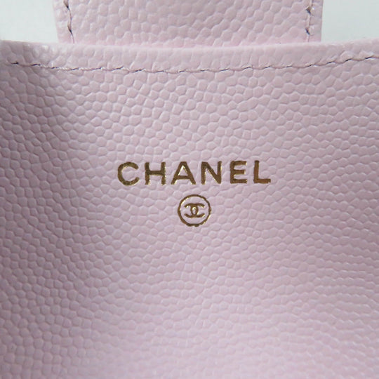 CHANEL Card Case AP0214 Main: Lambskin pink Classic flap Women Used Authentic