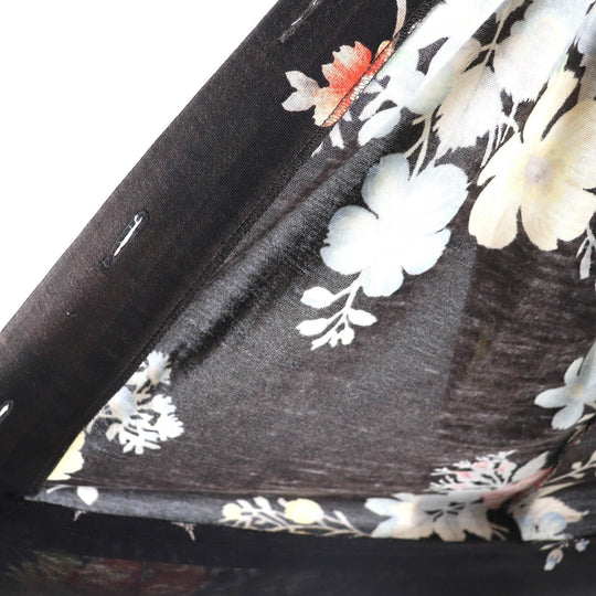 LEONARD FASHION cardigan Main: 60% wool, Main: 40% silk Dark brown multicolor Women L Used Authentic