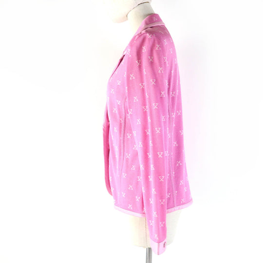 LEONARD FASHION Jacket Main: 65% silk, Main: 27% rayon, Main: 8% nylon, Part: 100% cotton, Part: 100% silk pink Women L Used Authentic