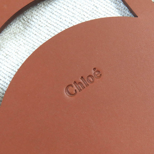 Chloe Shoulder Bag CHC22US479G07247 Main: Leather, Part: Canvas Brown KAYAN Women Used Authentic