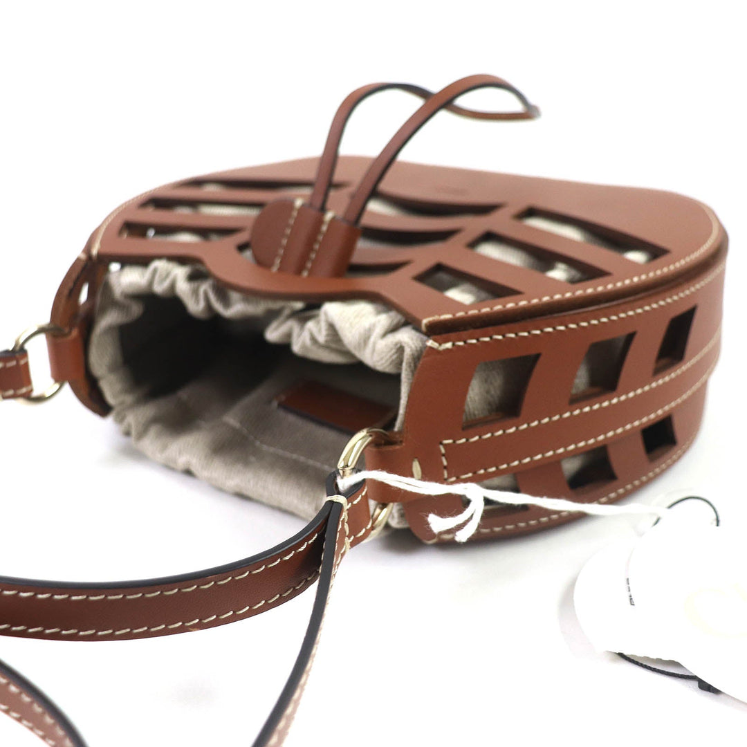 Chloe Shoulder Bag CHC22US479G07247 Main: Leather, Part: Canvas Brown KAYAN Women Used Authentic
