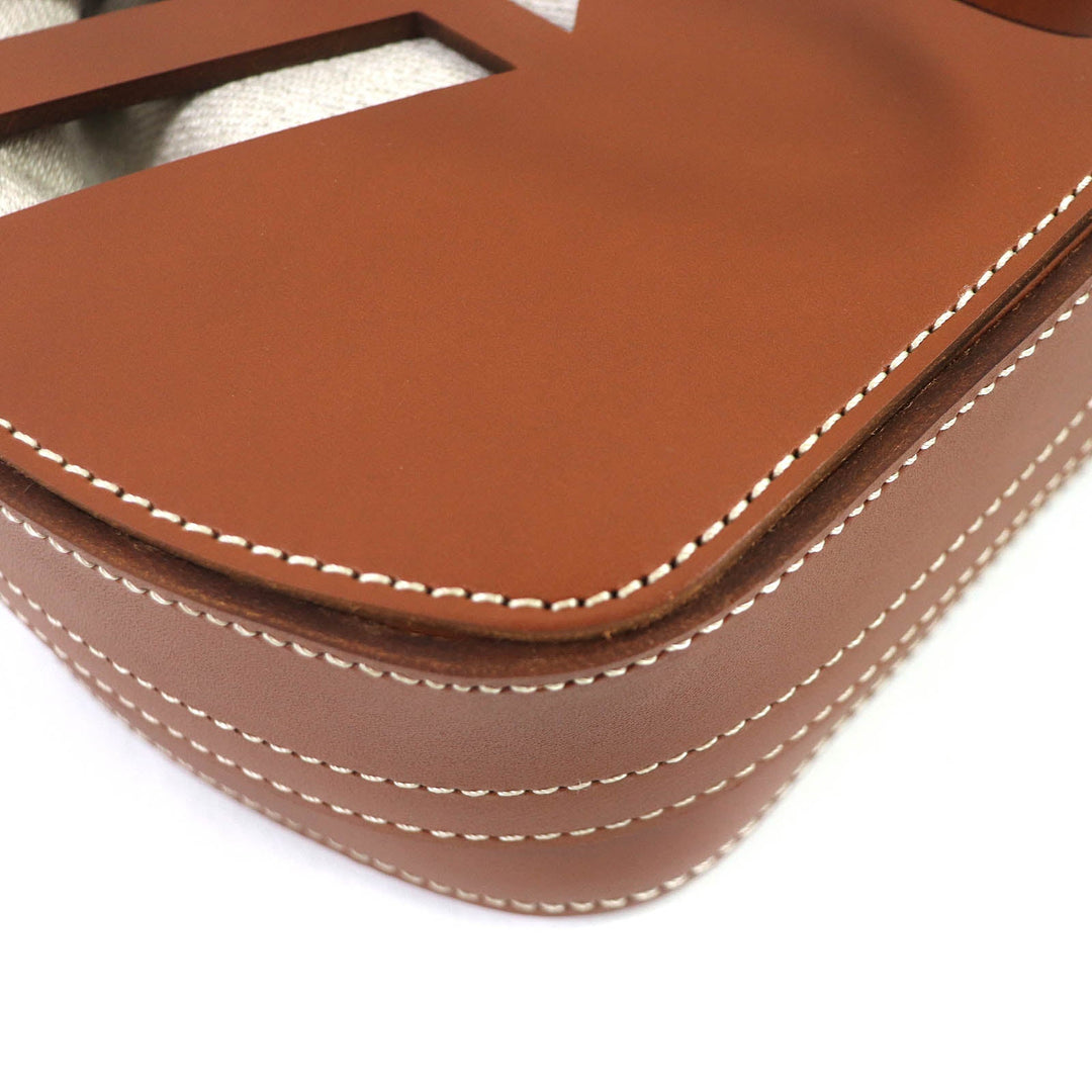 Chloe Shoulder Bag CHC22US479G07247 Main: Leather, Part: Canvas Brown KAYAN Women Used Authentic