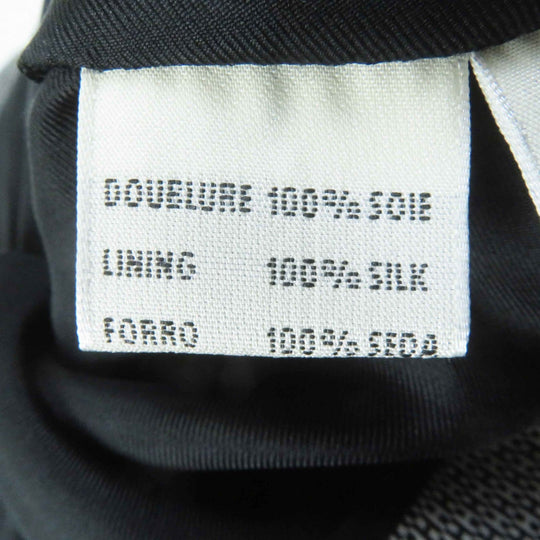 HERMES Pants Outer: 90% wool, Outer: 10% silk, Lining: 100% silk Black Grey Margiela period Women 34 Used Authentic