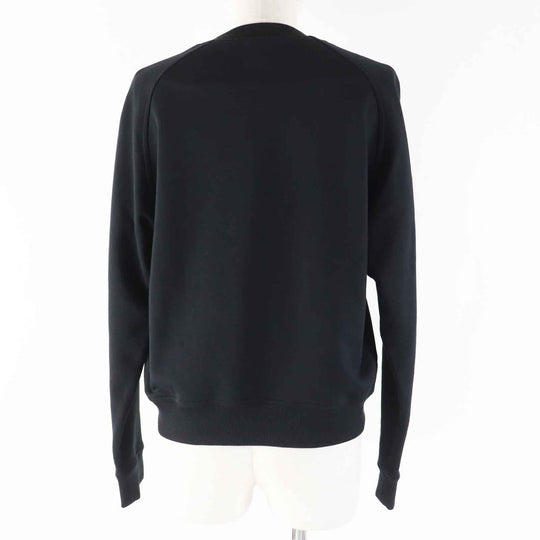 HERMES sweat 2E4609DQ Main: 100% cotton, Part: 96% cotton, Part: 4% polyurethane, Part: 100% rayon black Women 36 Used Authentic