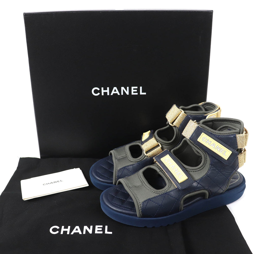 CHANEL Sandals 21P G37231 Y55209 Main: Leather multicolor Women 36 Used Authentic