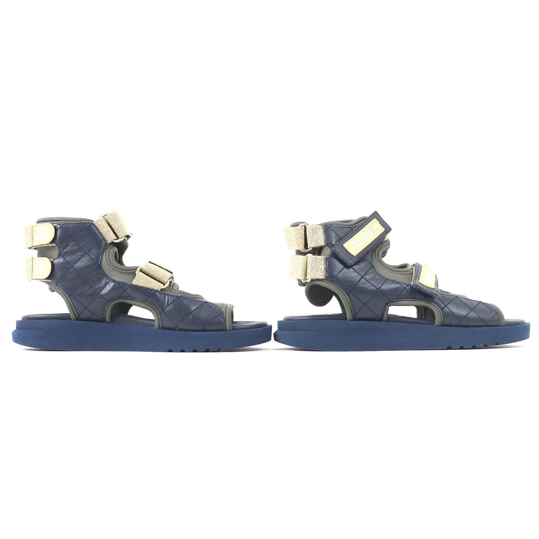 CHANEL Sandals 21P G37231 Y55209 Main: Leather multicolor Women 36 Used Authentic