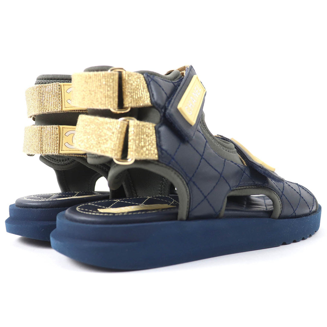 CHANEL Sandals 21P G37231 Y55209 Main: Leather multicolor Women 36 Used Authentic