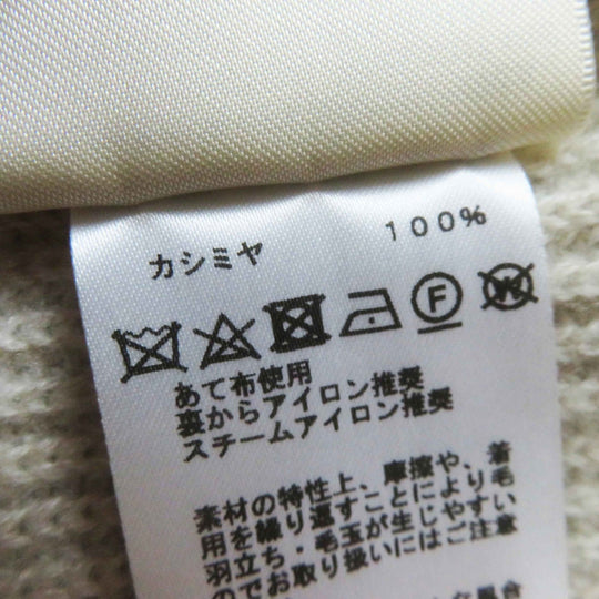 HERMES cardigan 3H2900D1 Main: 100% cashmere light beige Women 34 Used Authentic