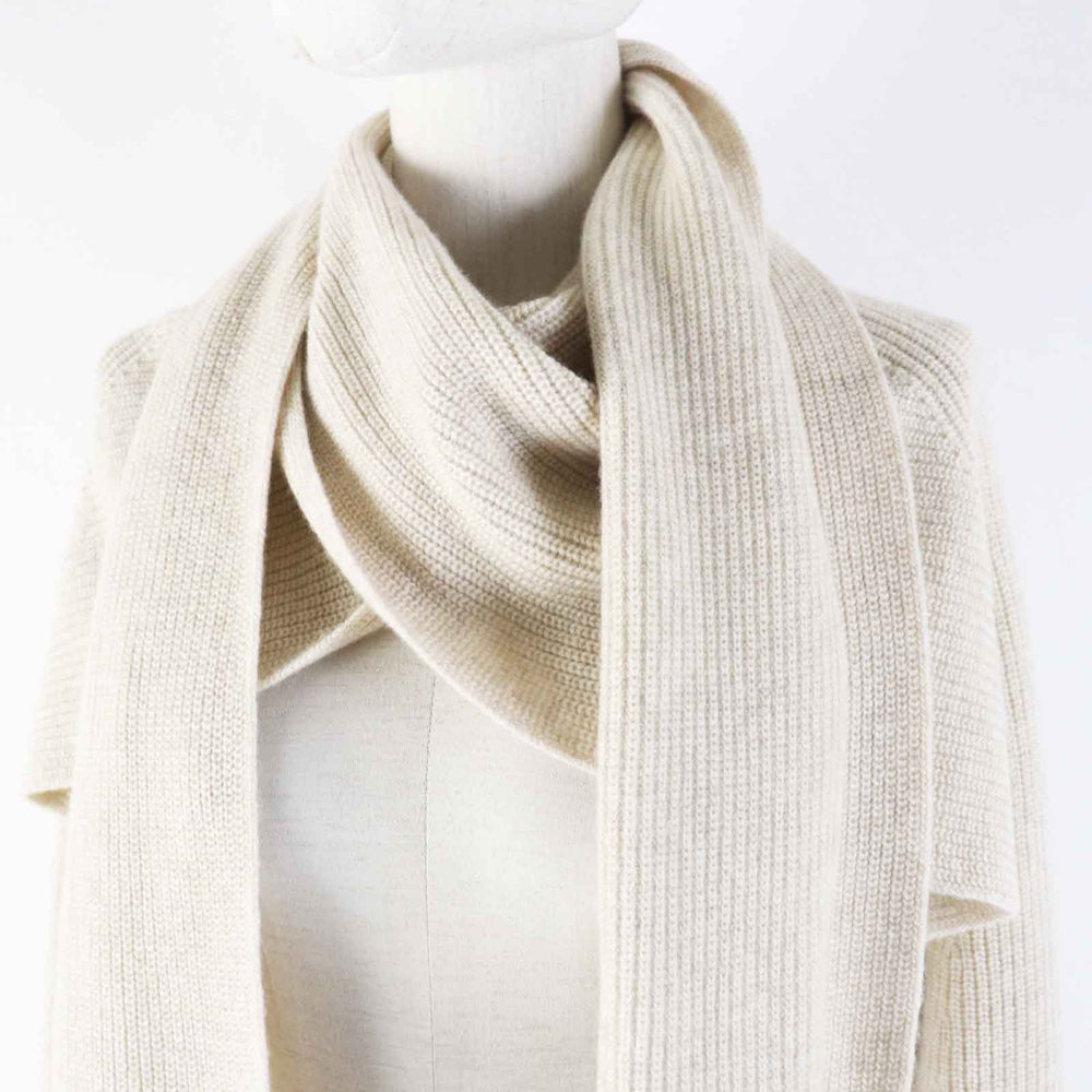 HERMES cardigan 3H2900D1 Main: 100% cashmere light beige Women 34 Used Authentic