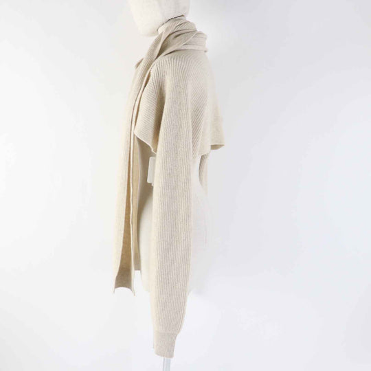 HERMES cardigan 3H2900D1 Main: 100% cashmere light beige Women 34 Used Authentic