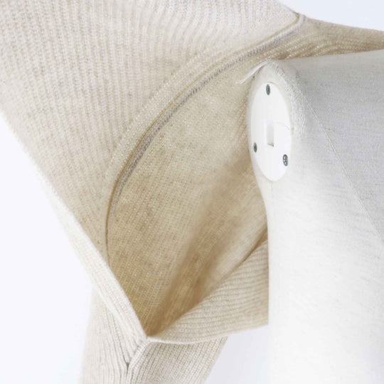 HERMES cardigan 3H2900D1 Main: 100% cashmere light beige Women 34 Used Authentic