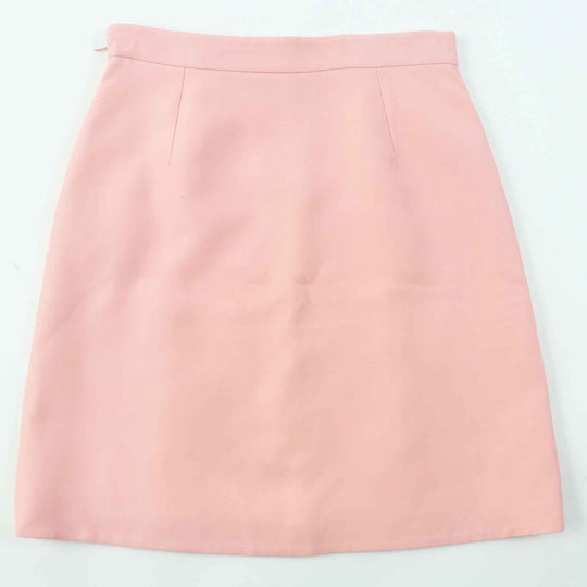 GUCCI skirt 448875 Outer: 51% wool, Outer: 49% silk, Lining: 71% acetate, Lining: 29% silk pink Women 44 Used Authentic