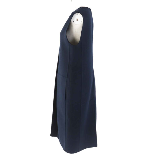 HERMES Vest 3H0198DB Main: 100% cashmere Navy Women 36 Used Authentic