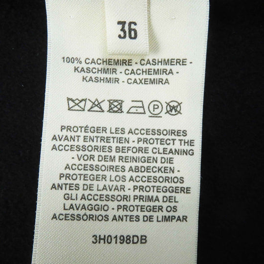 HERMES Vest 3H0198DB Main: 100% cashmere Navy Women 36 Used Authentic