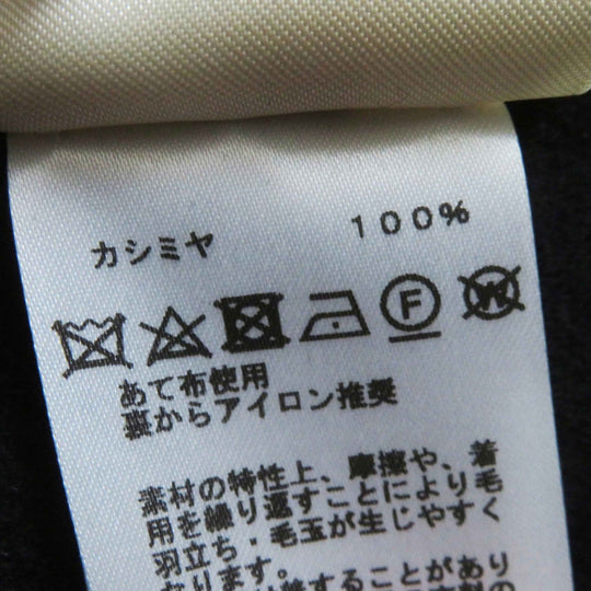 HERMES Vest 3H0198DB Main: 100% cashmere Navy Women 36 Used Authentic