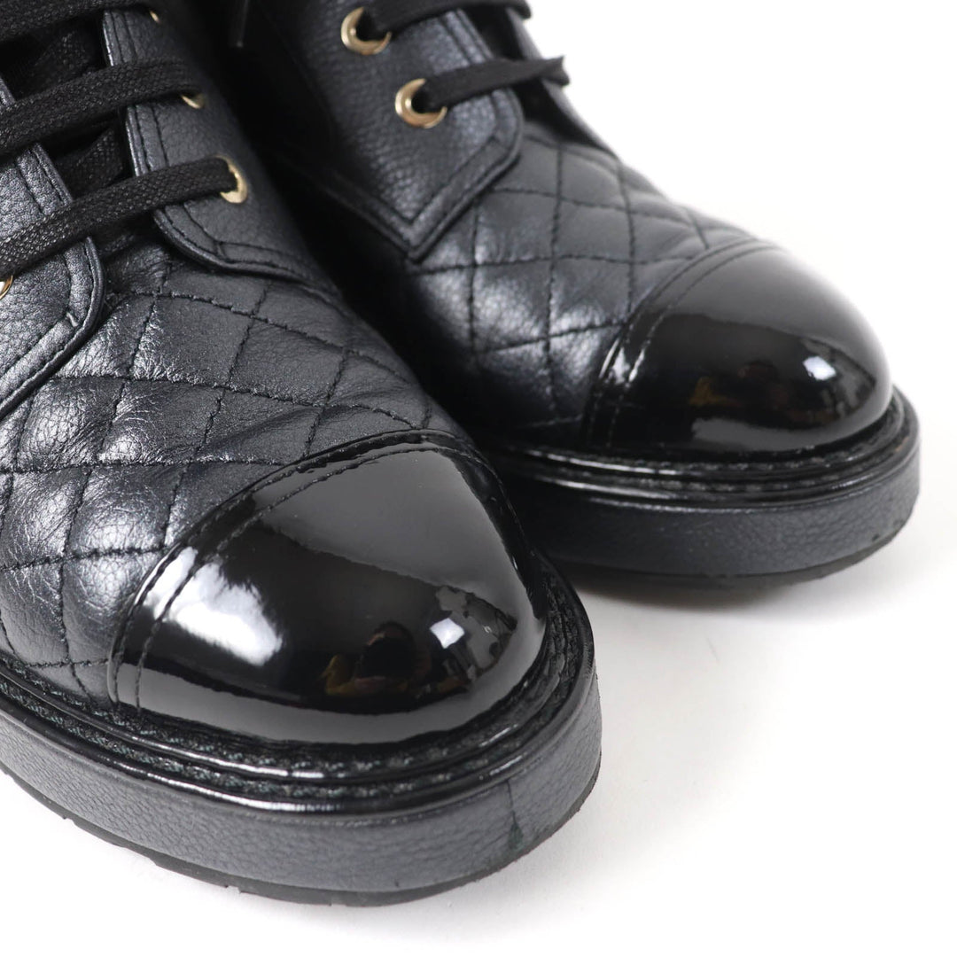 CHANEL Ankle boots G38514 Main: Leather black Women 37 Used Authentic