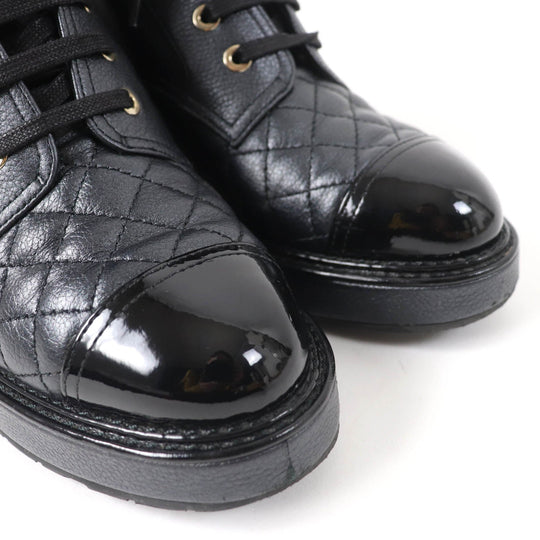 CHANEL Ankle boots G38514 Main: Leather black Women 37 Used Authentic
