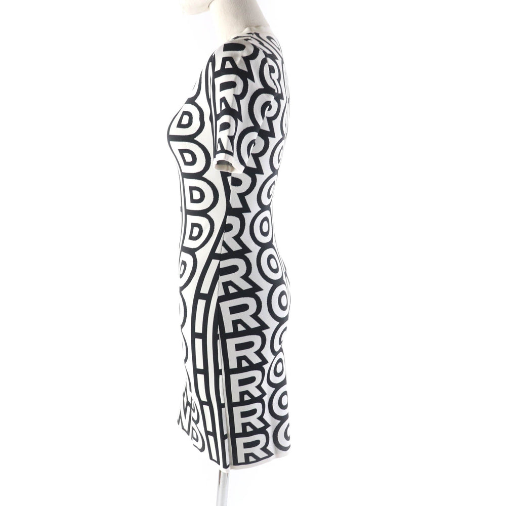 FENDI one piece FZD917 Main: 51% nylon, 32% rayon, 15% polyester, 2% polyurethane White black Women 36 Used Authentic