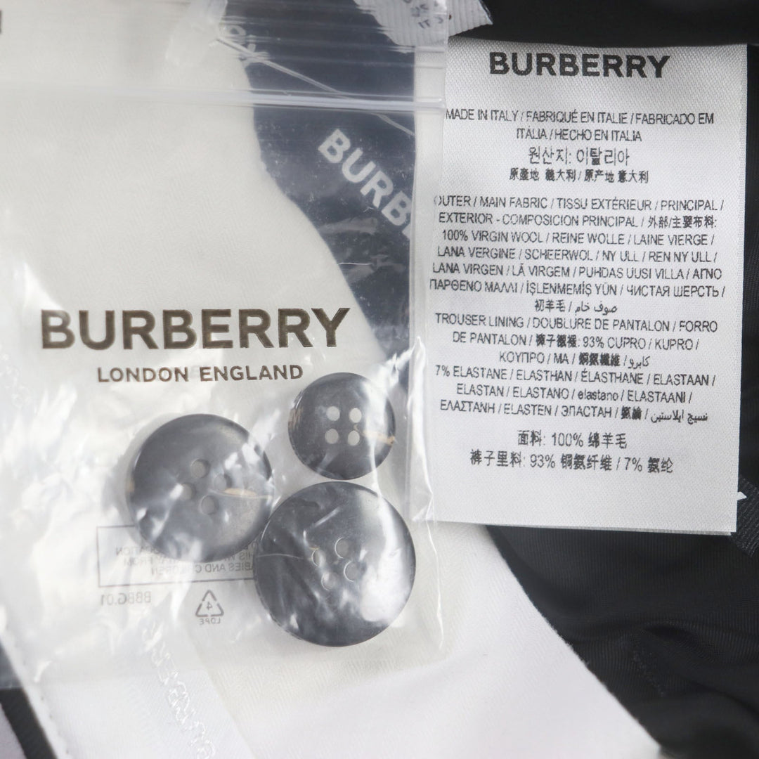 BURBERRY slacks 8046323 Outer: 100% wool, Lining: 93% cupra, Lining: 7% elastane black mens 38 Used Authentic